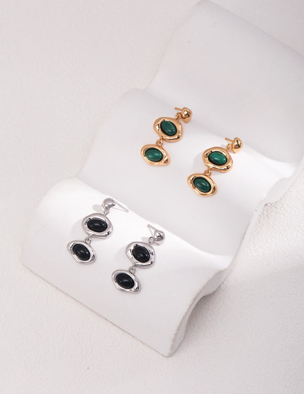 Gemini Ovals Stud Earrings