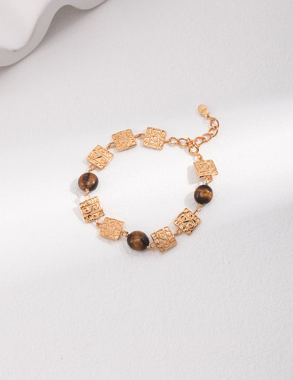 Antique Allure Tiger's Eye Bracelet