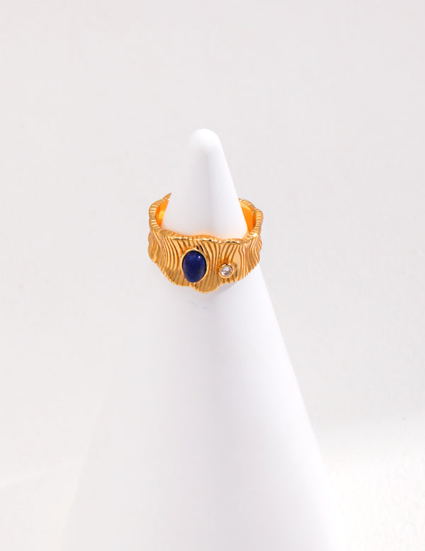 Lapis Waves Ring